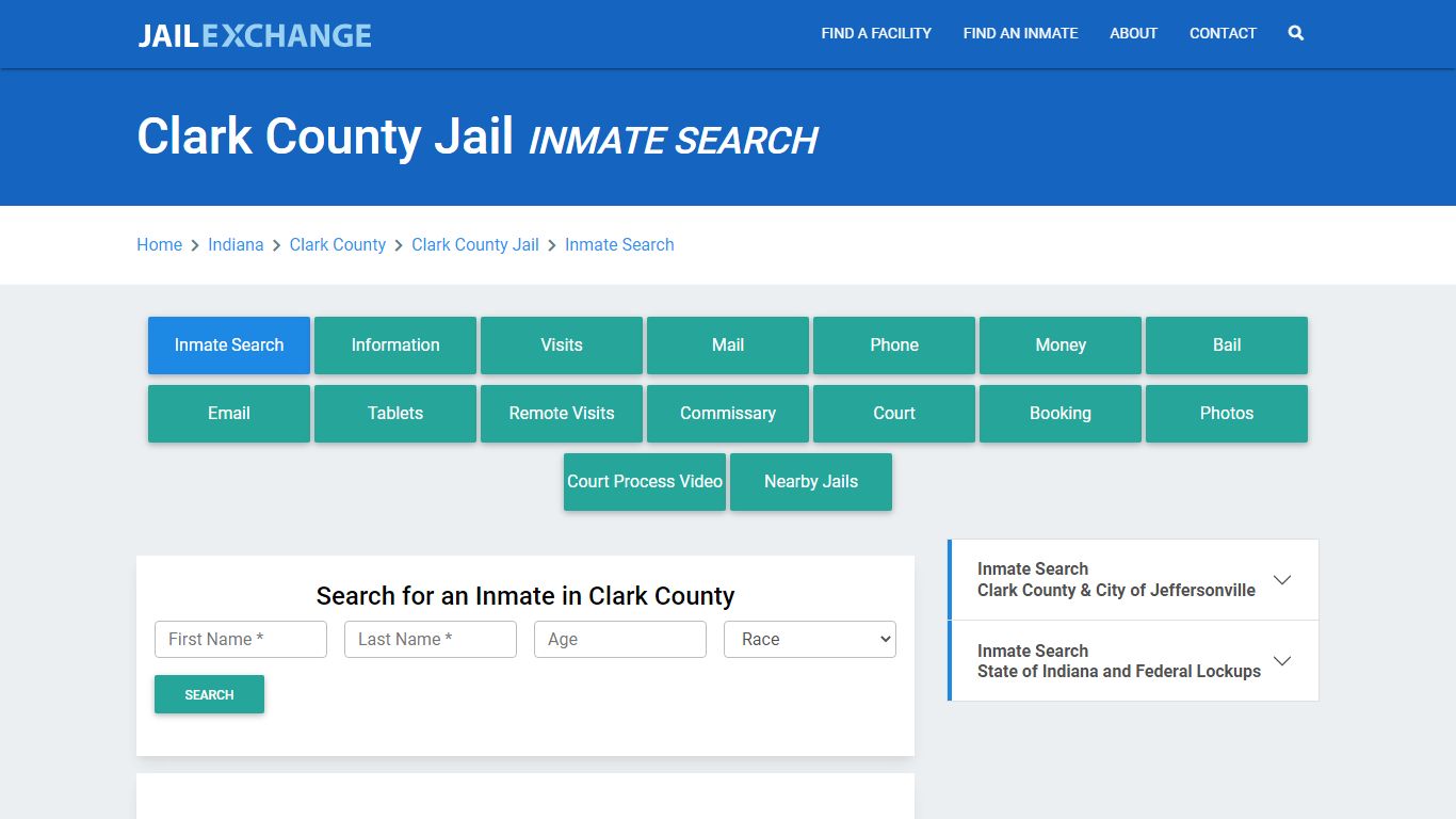 Clark County Jail, IN Inmate Search: Roster & Mugshots - Jail Exchange